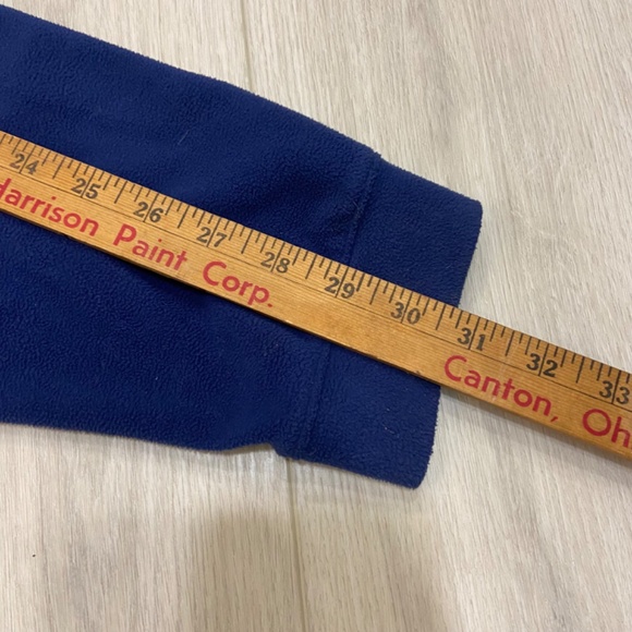 LL Bean Full Zip Fleece Jacket Mens Tall Large Lightweight Pockets Blue - Picture 6 of 9